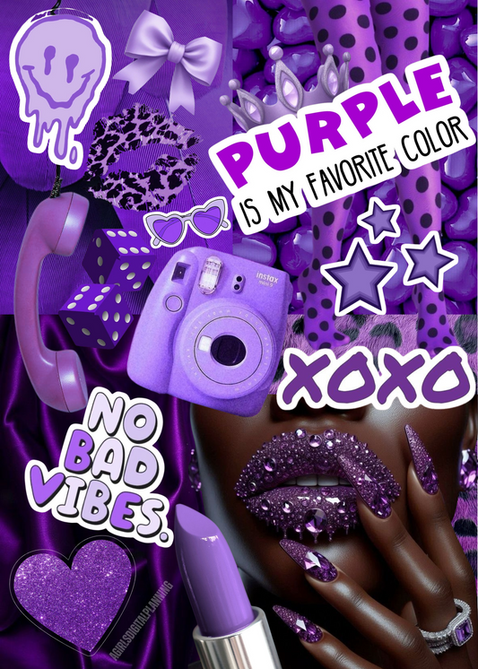 “Purple Is My Favorite Color” Kindle Insert 💜