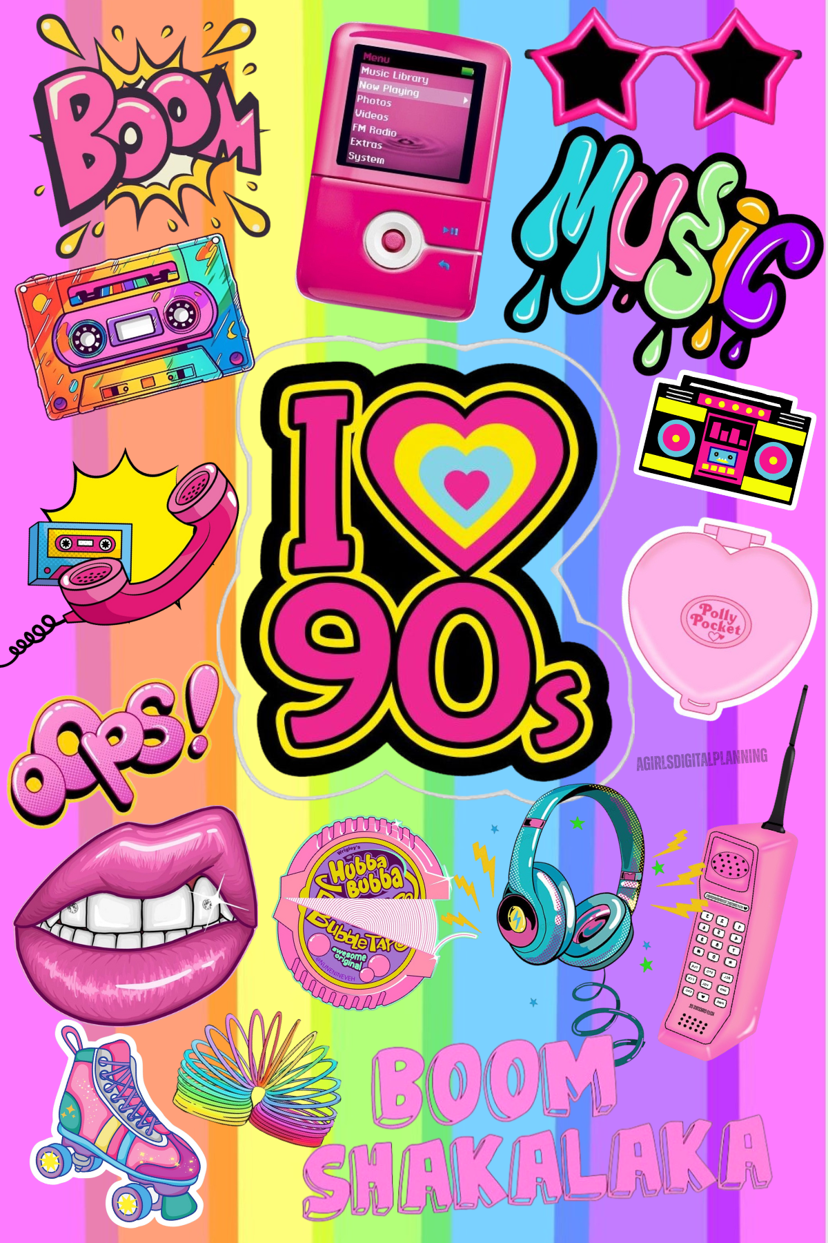 “90’s Baby” Kindle Insert