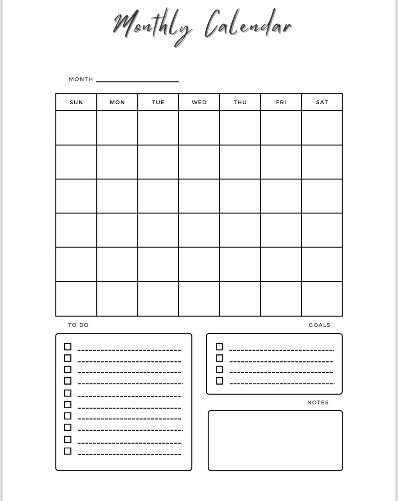 Self Care Planner 🤍