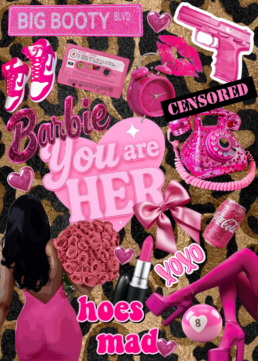 “It’s a Barbie Girl” Kindle Insert 🩷