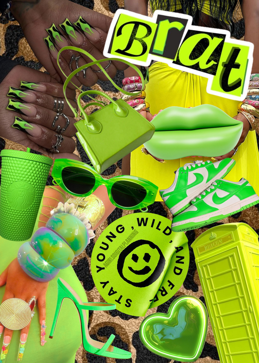 “Neon Girl Lalaaaa” Kindle Insert 💚