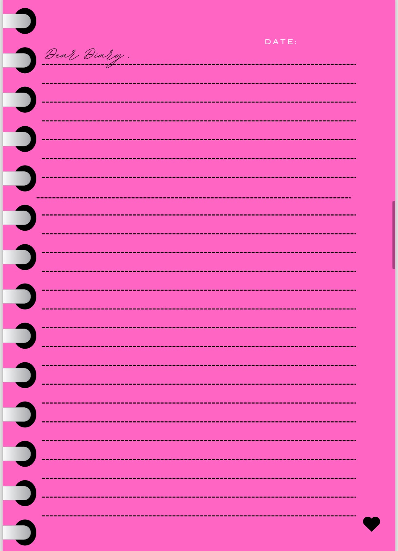 Dear Diary (Pink Version) 🩷